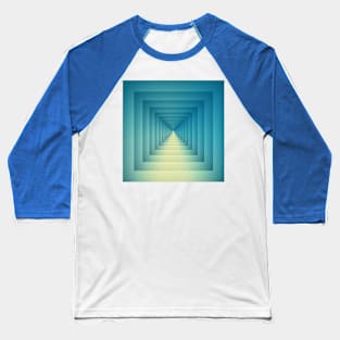 Abstract gradient blue artwork Baseball T-Shirt